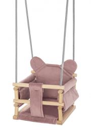 Opakowanie Huśtawka welurowa Miś różowa