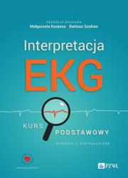 Interpretacja EKG. Autor: Małgorzata Kurpesa, Szafran Bartosz. Dadada.pl Okładka książki Interpretacja EKG
