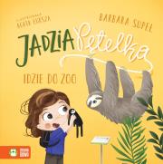 Jadzia Pętelka idzie do Zoo. Autor: Supeł Barbara. Dadada.pl Okładka książki Jadzia Pętelka idzie do Zoo