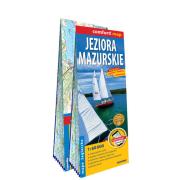 Jeziora Mazurskie; 2-częściowa laminowana mapa żeglarska 1:60 000. Autor: Opracowanie zbiorowe. Dadada.pl Okładka książki Jeziora Mazurskie; 2-częściowa laminowana mapa żeglarska 1:60 000
