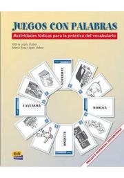 Juegos con palabras. Autor: Maria Rosa López Llebot, Gloria López Llebot. Dadada.pl Okładka książki Juegos con palabras