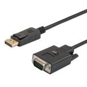 Okładka książki Kabel SAVIO CL-92 (DisplayPort M - D-Sub (VGA) M; 1,8m; kolor czarny)
