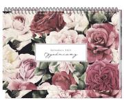 Opakowanie Kalendarz 2021 Biurkowy Tygodniowy Flowers