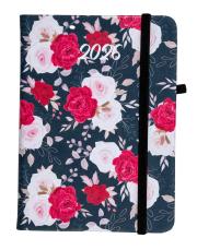 Opakowanie Kalendarz 2025 A6 tyg. Flamenco czerwone kwiaty