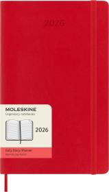 Opakowanie Kalendarz 2026 12M Moleskine L miękka oprawa dzienny Scarlet Red 13x21cm
