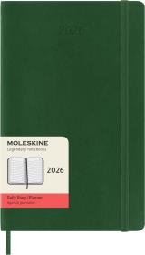 Opakowanie Kalendarz 2026 12M Moleskine L oprawa miękka dzienny Myrtle Green 13x21cm