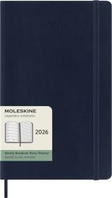 Opakowanie Kalendarz 2026 12M Moleskine L tygodniowy miękka oprawa Sapphire blue13x21cm
