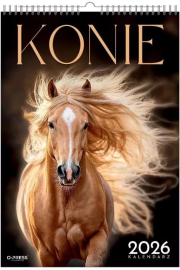 Kalendarz 2026 A3 wieloplanszowy Konie. Wydawca: O-press. Dadada.pl Opakowanie Kalendarz 2026 A3 wieloplanszowy Konie