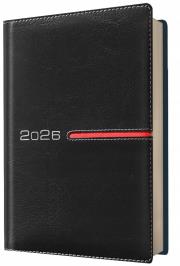 Kalendarz 2026 A4 dzienny VIP czarny. Wydawca: Evena. Dadada.pl Opakowanie Kalendarz 2026 A4 dzienny VIP czarny