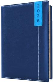 Kalendarz 2026 A4 tygodniowy registry niebieski. Wydawca: Evena. Dadada.pl Opakowanie Kalendarz 2026 A4 tygodniowy registry niebieski