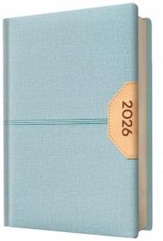 Kalendarz 2026 A5 Biznes planer błękitny. Wydawca: Evena. Dadada.pl Opakowanie Kalendarz 2026 A5 Biznes planer błękitny