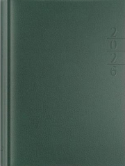 Opakowanie Kalendarz 2026 A5 dzienny Lux złocony zielony