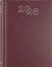 Opakowanie Kalendarz 2026 A5 dzienny standard bordowy
