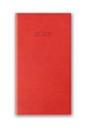 Opakowanie Kalendarz 2026 A6 tygodniowy kieszonkowy Vivella Czerwony