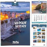 Opakowanie Kalendarz 2026 B3 13 planszowy Włoskie Pejzaże