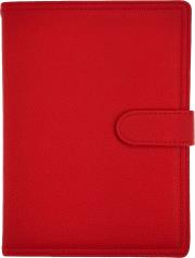 Opakowanie Kalendarz 2026 B5 dzienny z zapięciem ekoskóra czerwony