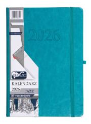 Opakowanie Kalendarz 2026 B5 tygodniowy Jazz turkusowy