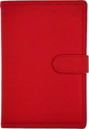 Opakowanie Kalendarz 2026 B5 tygodniowy z zapięciem ekoskóra czerwony