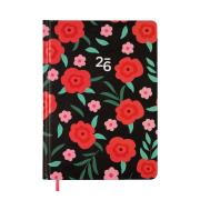 Opakowanie Kalendarz 2026 B6 tygodniowy Czerwone Kwiaty