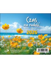 Kalendarz 2026 biurkowy czas na radość. Wydawca: Edycja Świętego Pawła. Dadada.pl Opakowanie Kalendarz 2026 biurkowy czas na radość