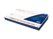 Opakowanie Kalendarz 2026 biurkowy z piórnikiem granat