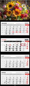 Opakowanie Kalendarz 2026 czterodzielny premium kwiaty