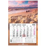 Opakowanie Kalendarz 2026 jednodzielny główka płaska Bałtyk