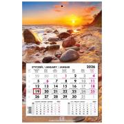 Opakowanie Kalendarz 2026 jednodzielny główka płaska Bałtyk