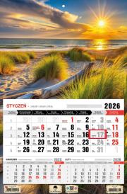 Opakowanie Kalendarz 2026 jednodzielny plaża