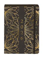 Okładka książki Kalendarz 2026 Kraft A5 DNS kwiaty