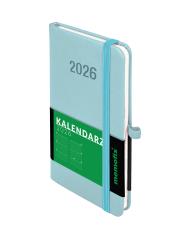 Okładka książki Kalendarz 2026 Memofix A6 TDW błękitny