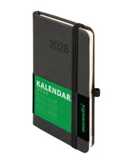 Okładka książki Kalendarz 2026 Memofix A6 TDW czarny
