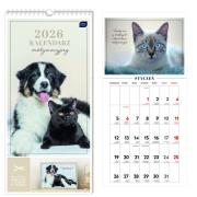 Opakowanie Kalendarz 2026 motywacyjny 22x46cm Zwierzaki