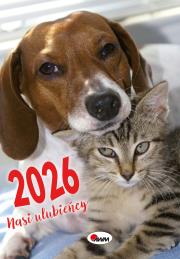 Okładka książki Kalendarz 2026 Nasi ulubieńcy A3-1
