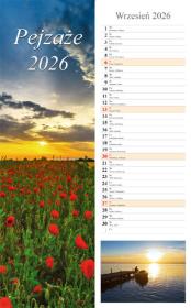 Opakowanie Kalendarz 2026 paskowy Pejzaże