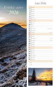 Opakowanie Kalendarz 2026 paskowy Polskie góry
