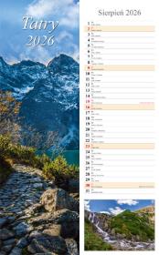 Opakowanie Kalendarz 2026 paskowy Tatry