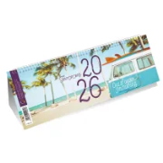 Opakowanie Kalendarz 2026 poziomy ze spiralką plaża