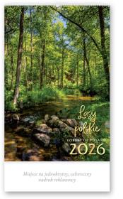 Kalendarz 2026 reklamowy Lasy polskie. Wydawca: Lucrum. Dadada.pl Opakowanie Kalendarz 2026 reklamowy Lasy polskie
