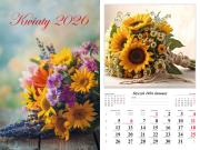 Opakowanie Kalendarz 2026 ścienny 13-k Kwiaty