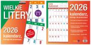 Opakowanie Kalendarz 2026 ścienny Classic Wielkie litery