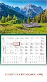 Opakowanie Kalendarz 2026 ścienny jednodzielny Góry