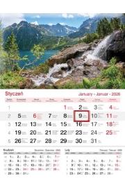 Kalendarz 2026 ścienny jednodzielny Jezioro. Wydawca: Lucrum. Dadada.pl Opakowanie Kalendarz 2026 ścienny jednodzielny Jezioro