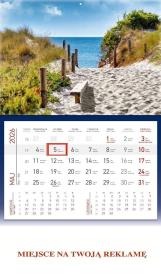 Opakowanie Kalendarz 2026 ścienny jednodzielny Morze