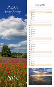 Opakowanie Kalendarz 2026 ścienny pasek Polskie krajobrazy