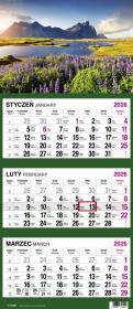 Opakowanie Kalendarz 2026 Trójdzielny Góry