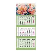 Opakowanie Kalendarz 2026 trójdzielny LUX główka wypukła Kwiaty