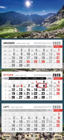 Opakowanie Kalendarz 2026 trójdzielny płaska główka staw