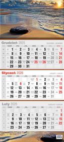 Opakowanie Kalendarz 2026 trójdzielny płaski MIX