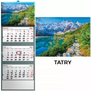 Opakowanie Kalendarz 2026 trójdzielny Tatry